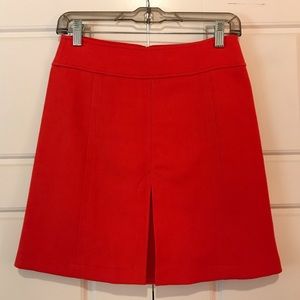 Red A-Line Mini Skirt